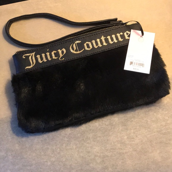 Juicy Couture Wristlet NWT Black with sparkles - Picture 3 of 5